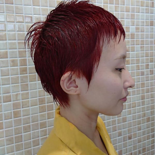 ベリーショート×レッド