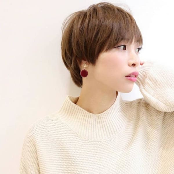 お手入れ簡単小顔マニッシュショート