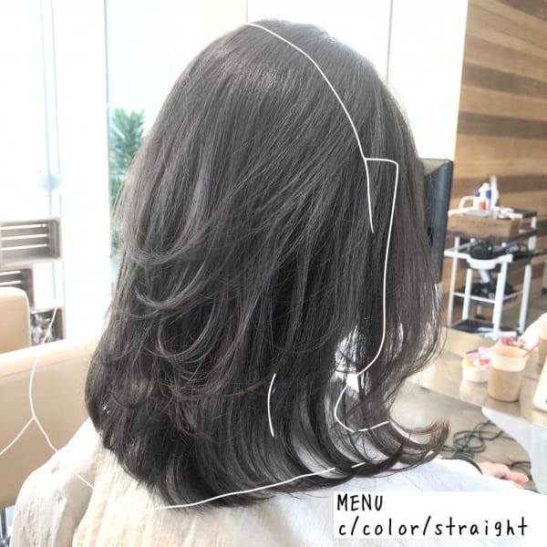 ツヤツヤ、サラサラ。ラベンダーグレージュ。