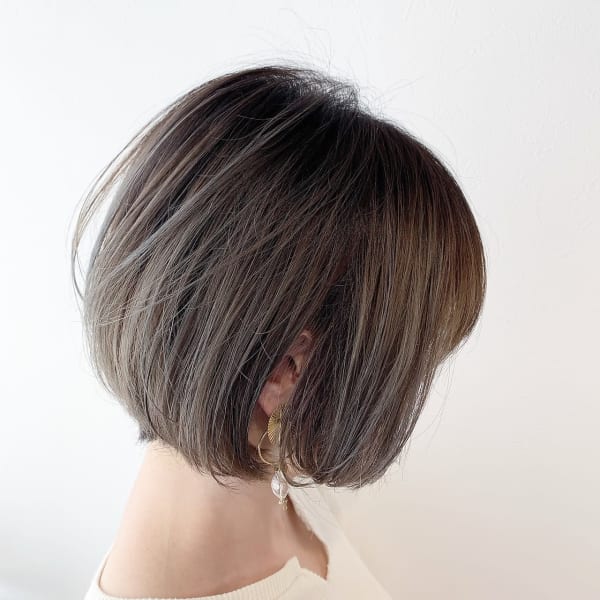 バレイヤージュ風BOBスタイル