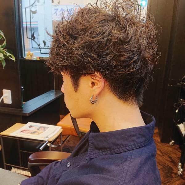 ショートマッシュ+ソフトツーブロック