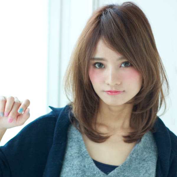 ニュアンスカールエアリーボブエアリーカールふわふわボブa4