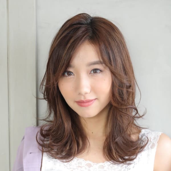 ゆるふわウェーブ☆大人可愛いベージュカラー☆