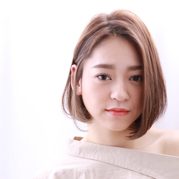 外国人風×小顔×大人可愛い耳掛けボブ|F -a firm faith-