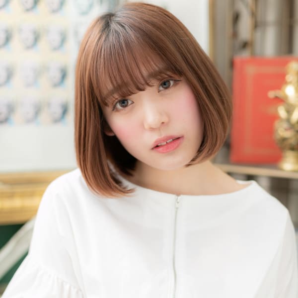 オススメ順 ストレートパーマ ボブ ショートの髪型 ヘアスタイル