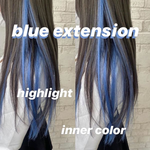 ポイントエクステシールエクステインナーカラーブルー4107