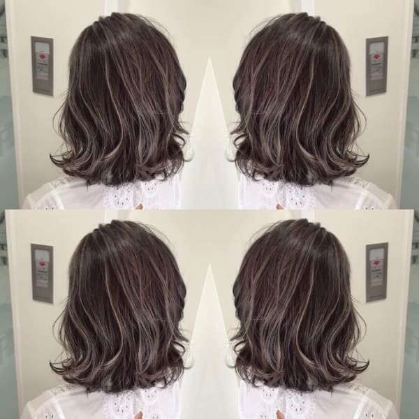 極細ハイライトで作る大人外国人風カラー