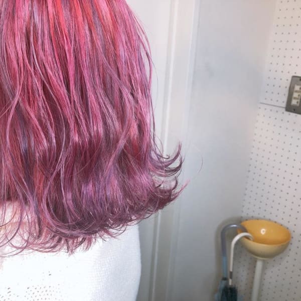 外ハネ ユニコーンカラー