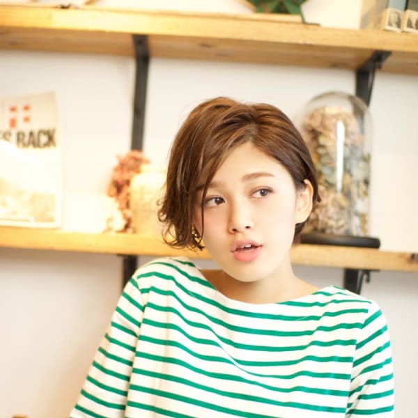 ウェットヘアで魅せる!!クール&キュートなルーズショートボブ