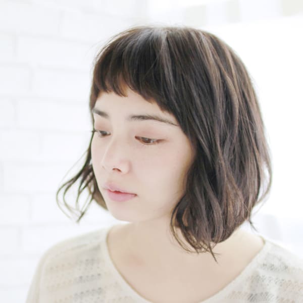 20代30代40代 ゆるカールショートバング【近江八幡】