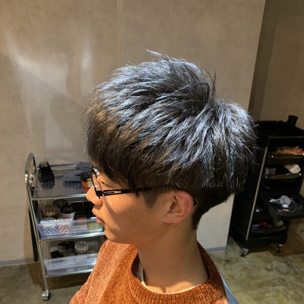 シルバーショート|Men's Hair SPICE 駅前店