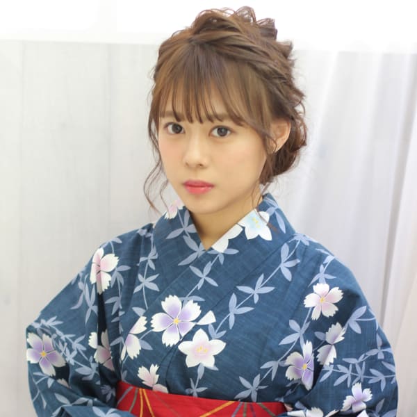 【albero】ルーズな浴衣ヘアアレンジ