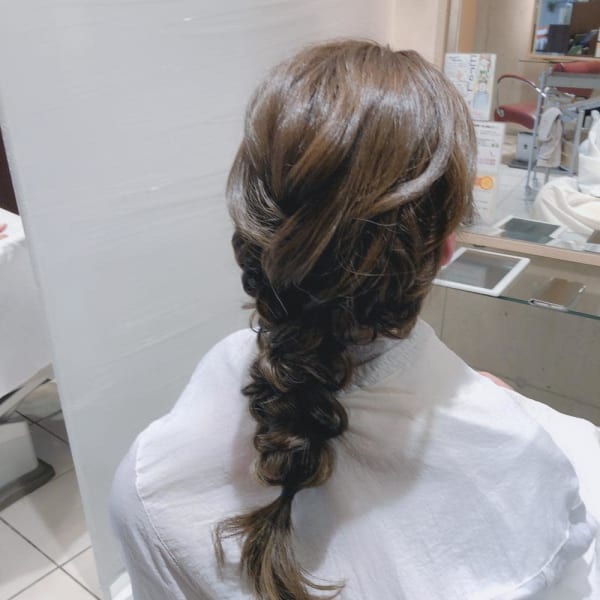 大人編み下ろしスタイル