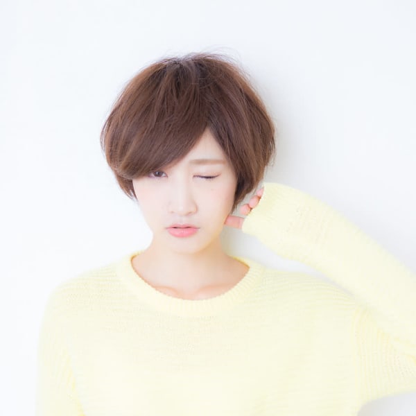【Aries上赤江/富山市】小顔系可愛いひし形ショートボブ☆