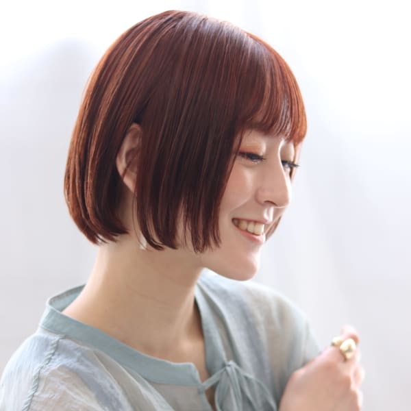 【valentine高木】スリークボブ×オレンジカラー