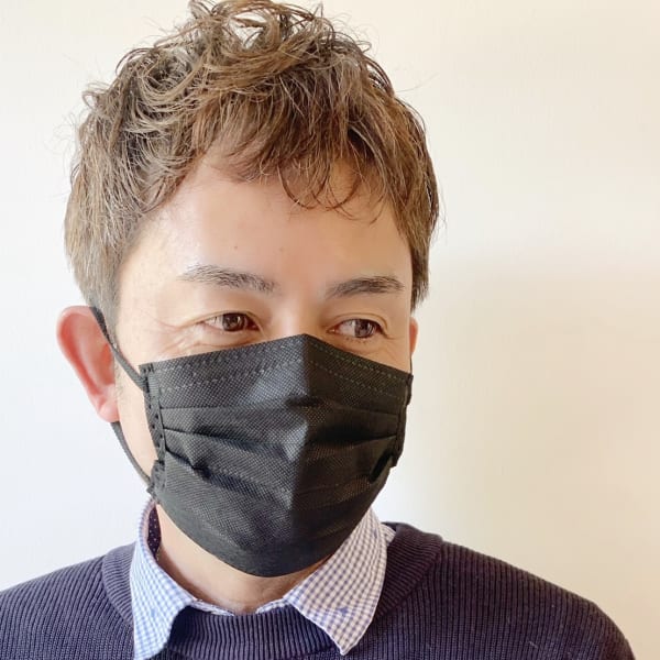 ベージュブラウン メンズショートレイヤー