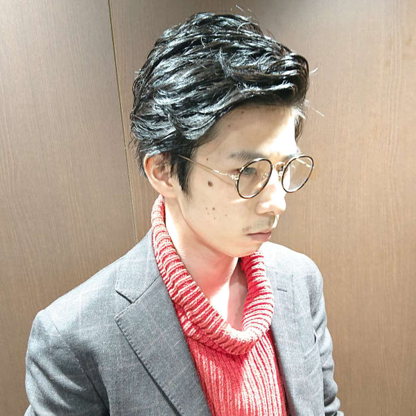 ミディアムパーマ〈理容室〉〈八重洲〉〈日本橋〉