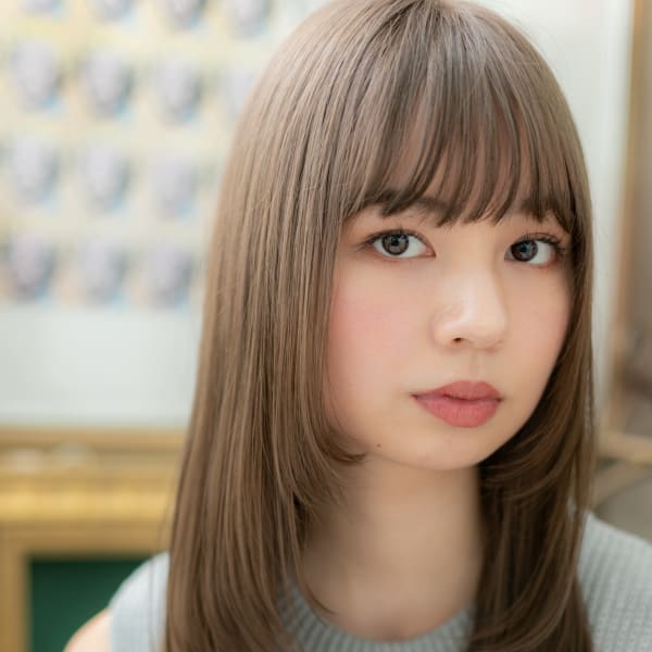 肌透き通る透明感＊小顔マーメイドアッシュ　大人かわいい