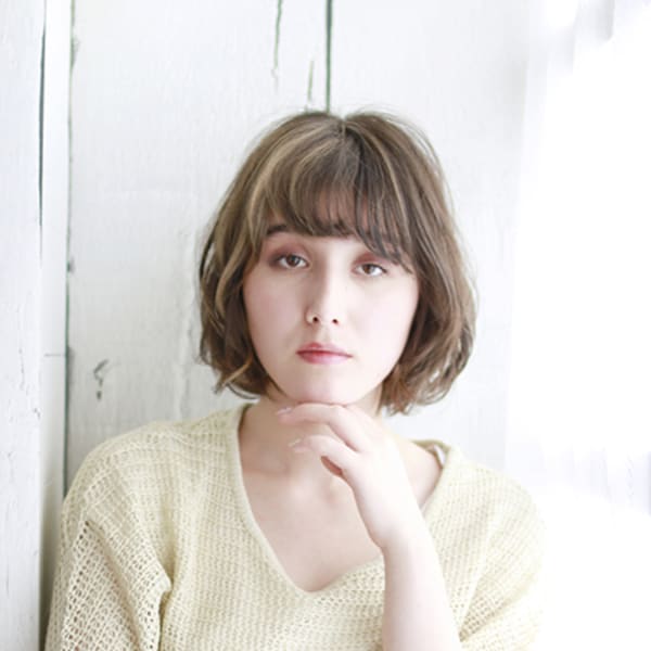 20代30代40代　外国人風レトロロマンボブ【近江八幡】