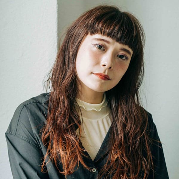 グラデーションロングヘア