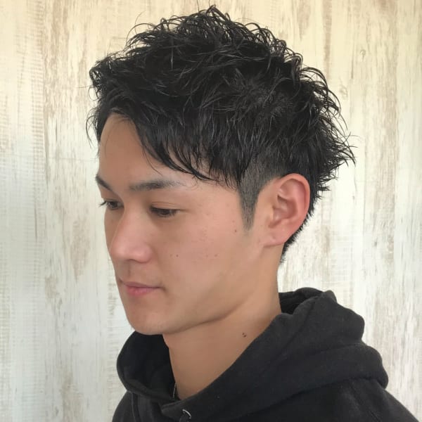 2ブロ×ショートパーマ