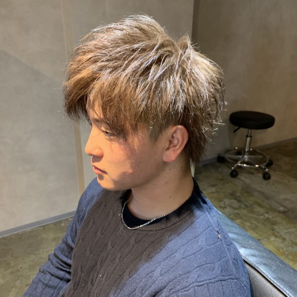 アッシュグレースタイル|Men's Hair SPICE 駅前店