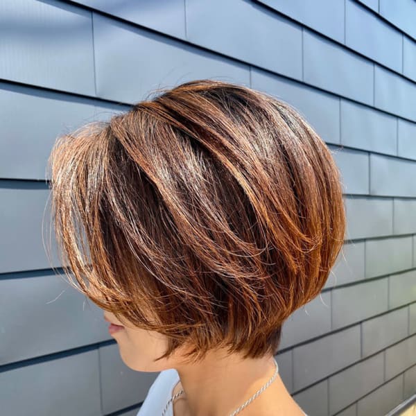 前下がりショートボブ