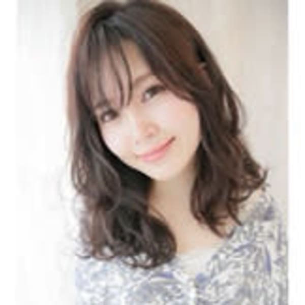 艶髪【ネイビーカラー】肩下ランダムウエーブ