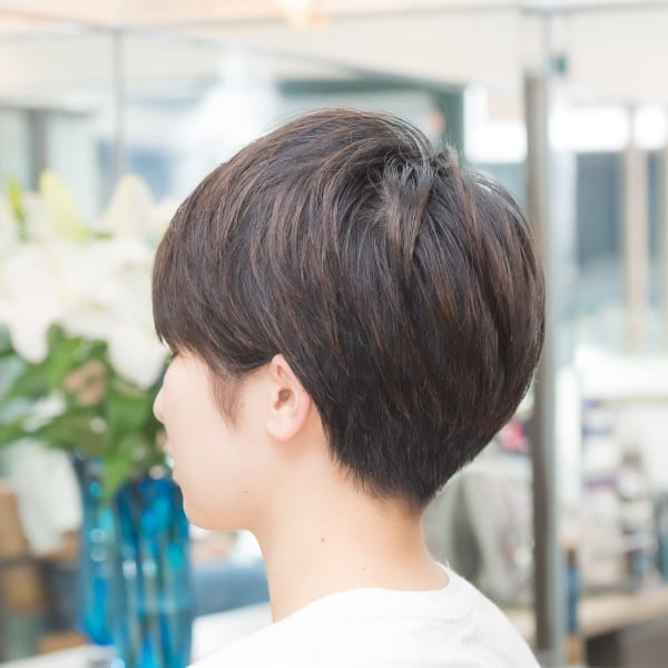 ショート 【ソフト刈り上げ × 耳掛け × マッシュ 】