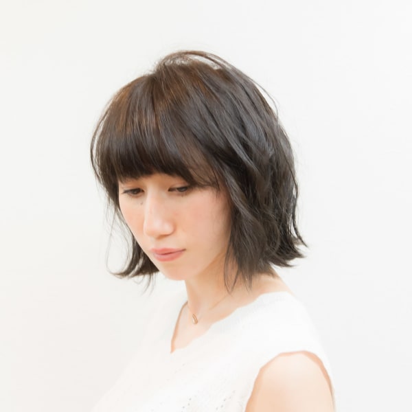 ボブ 【 簡単スタイリング × 大人かわいい × 外ハネ 】