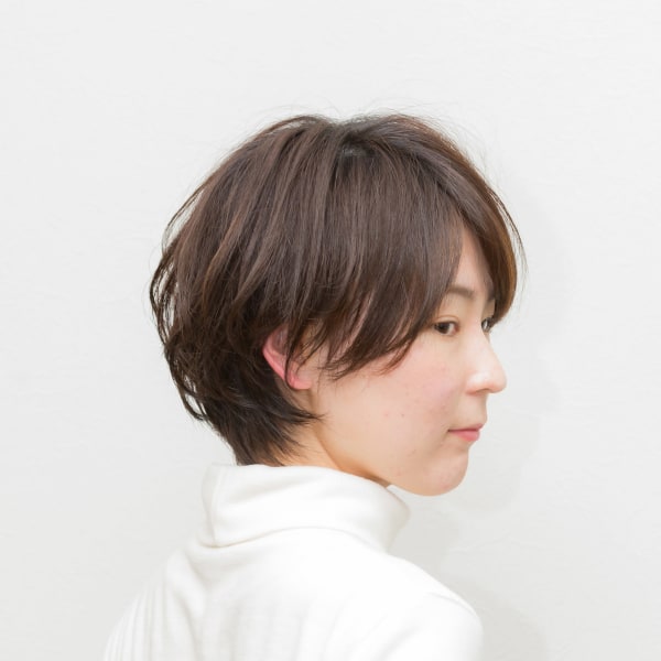 ショート 【 ナチュラル × 外ハネ 】