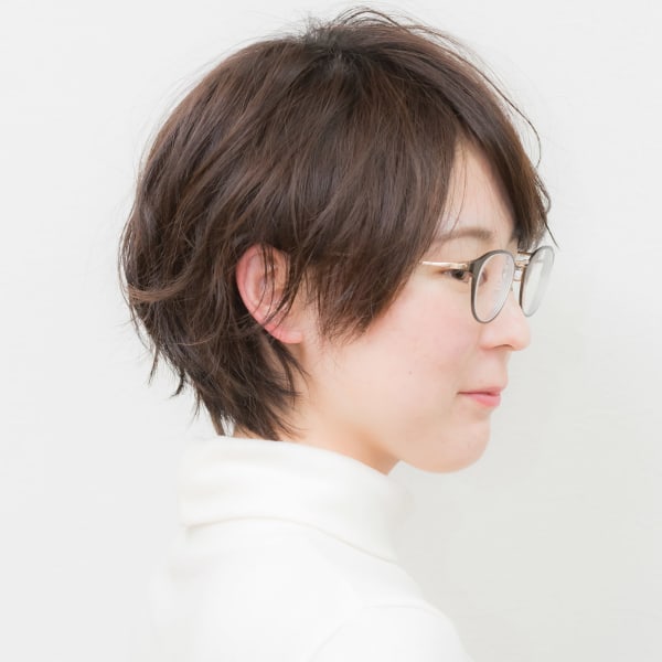 ショート 【 ナチュラル × 外ハネ 】