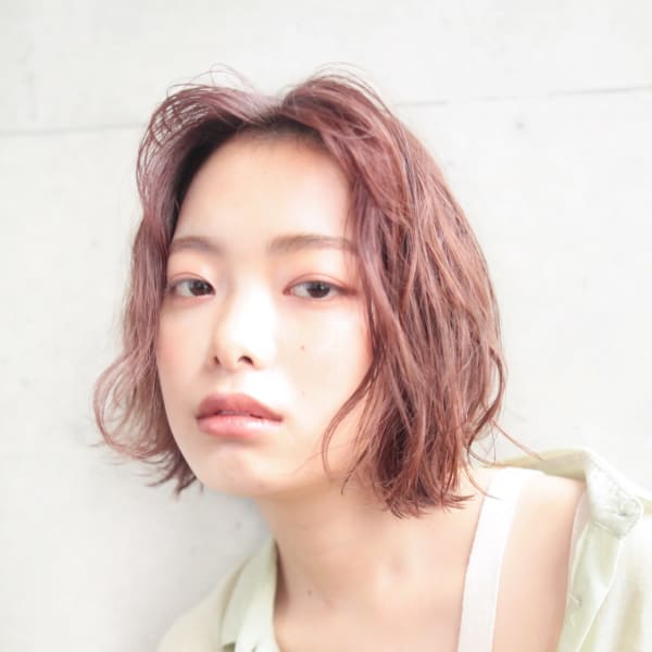 ナチュラルウェーブボブ / ハマジマ