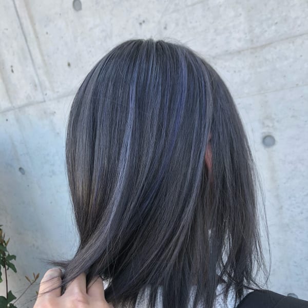 オススメ順 30代 ストレート グラデーションカラー ミディアムの髪型 ヘアスタイル 楽天ビューティ