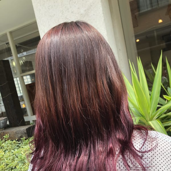 グラデーション×ピンクパープルカラー