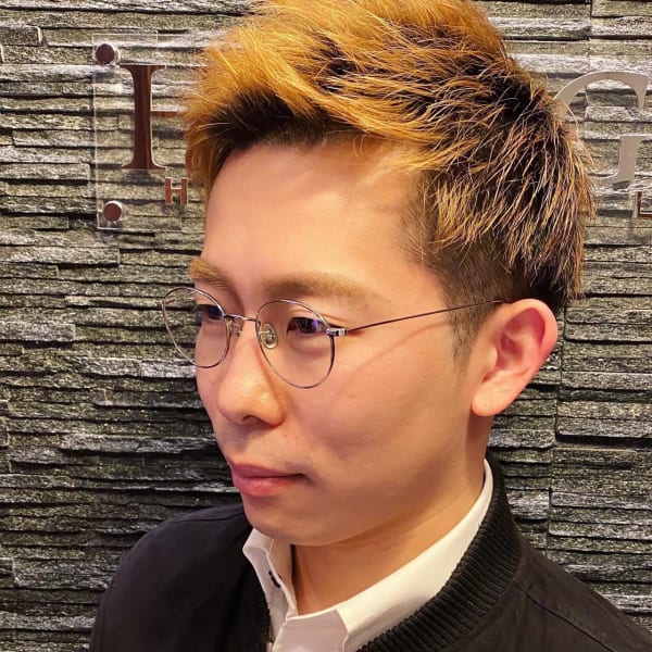 ブリーチダーヤマスタイル<理容室><銀座><メンズ><ショー