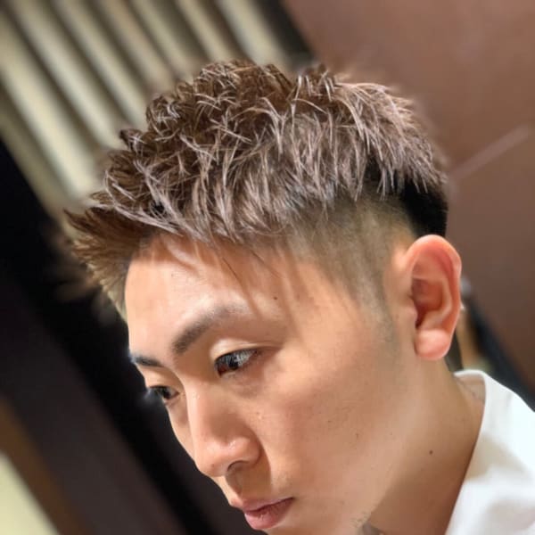 ジェットモヒカン<理容室><銀座><メンズ><ショート>