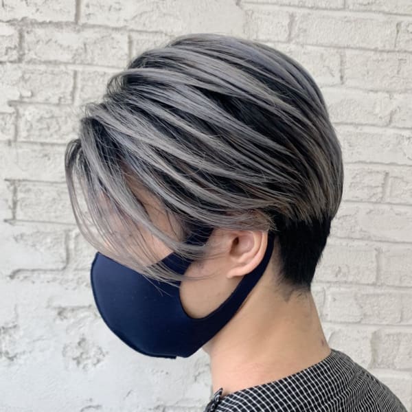 シャドウルーツメンズヘアホワイトシルバー2166