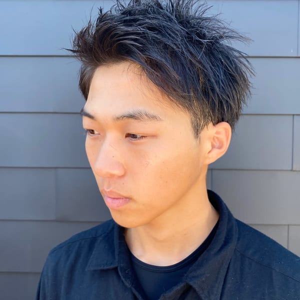 アップバングメンズ