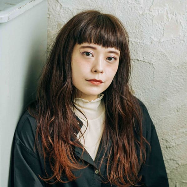 グラデーションロングヘア