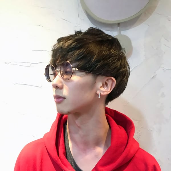 メンズのオススメ順 ストリート マッシュ レッド ピンクの髪型 ヘアスタイル 楽天ビューティ