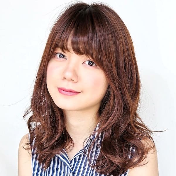 無造作可愛いパーマスタイル