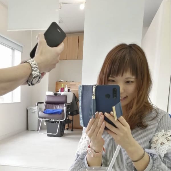 前髪短め～～