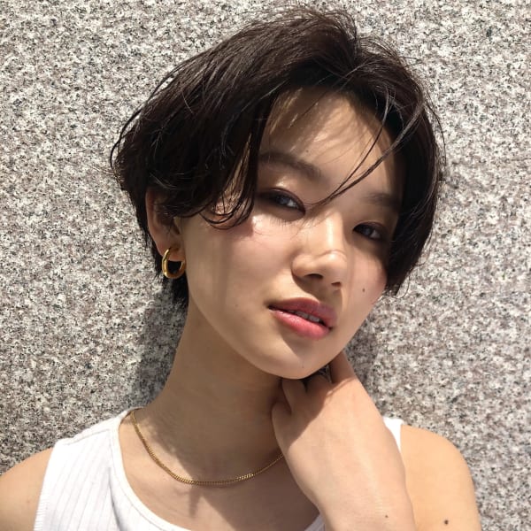 オススメ順 カラー マッシュ 黒髪 ショートの髪型 ヘアスタイル 楽天ビューティ