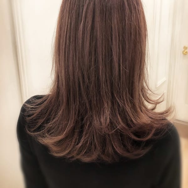 イルミナカラー×透明感ピンクグレージュ