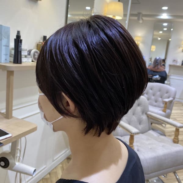 ショート×ローズパープル