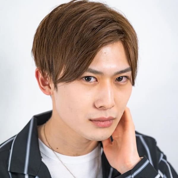 ナチュラルアップバング<理容室><銀座><メンズ><ショート