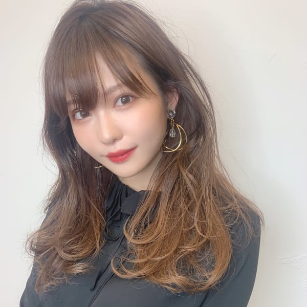 耳掛け小顔レイヤーフォギーベージュ