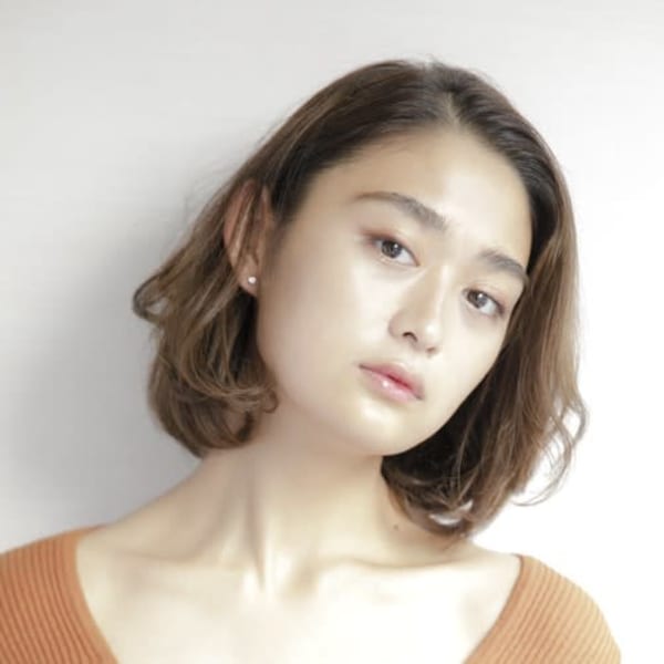 毛先パーマ×ナチュラル系ショート