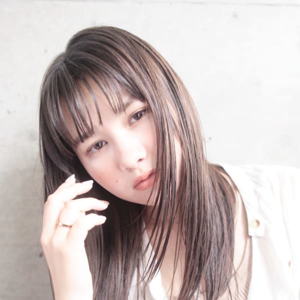 ぷつっとバング×レイヤーロング